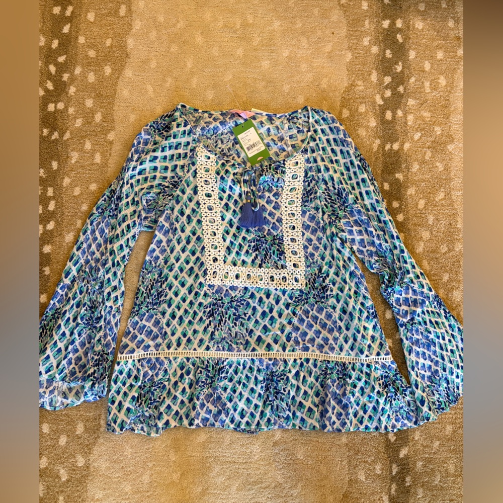 Lilly Pulitzer Amiss Tunic Top! NWT!